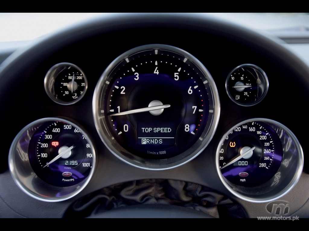 bugatti 16.4 speedometer